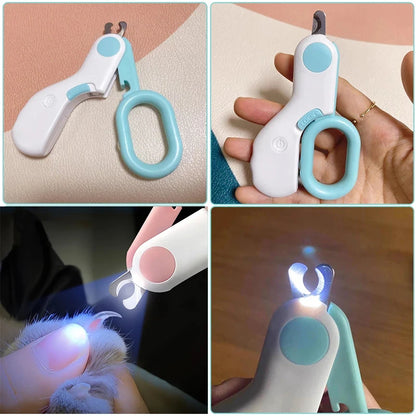 LED Pet Nail Clipper Scissors