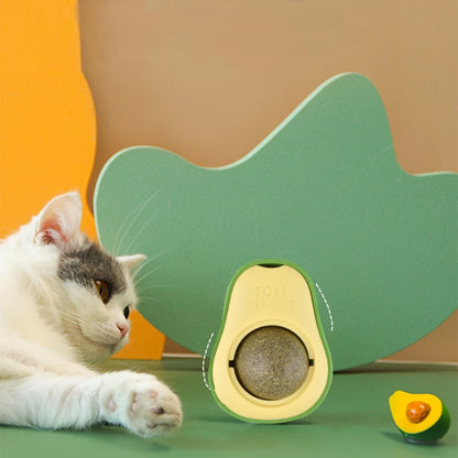 Rotatable Catnip Wall Ball Toy