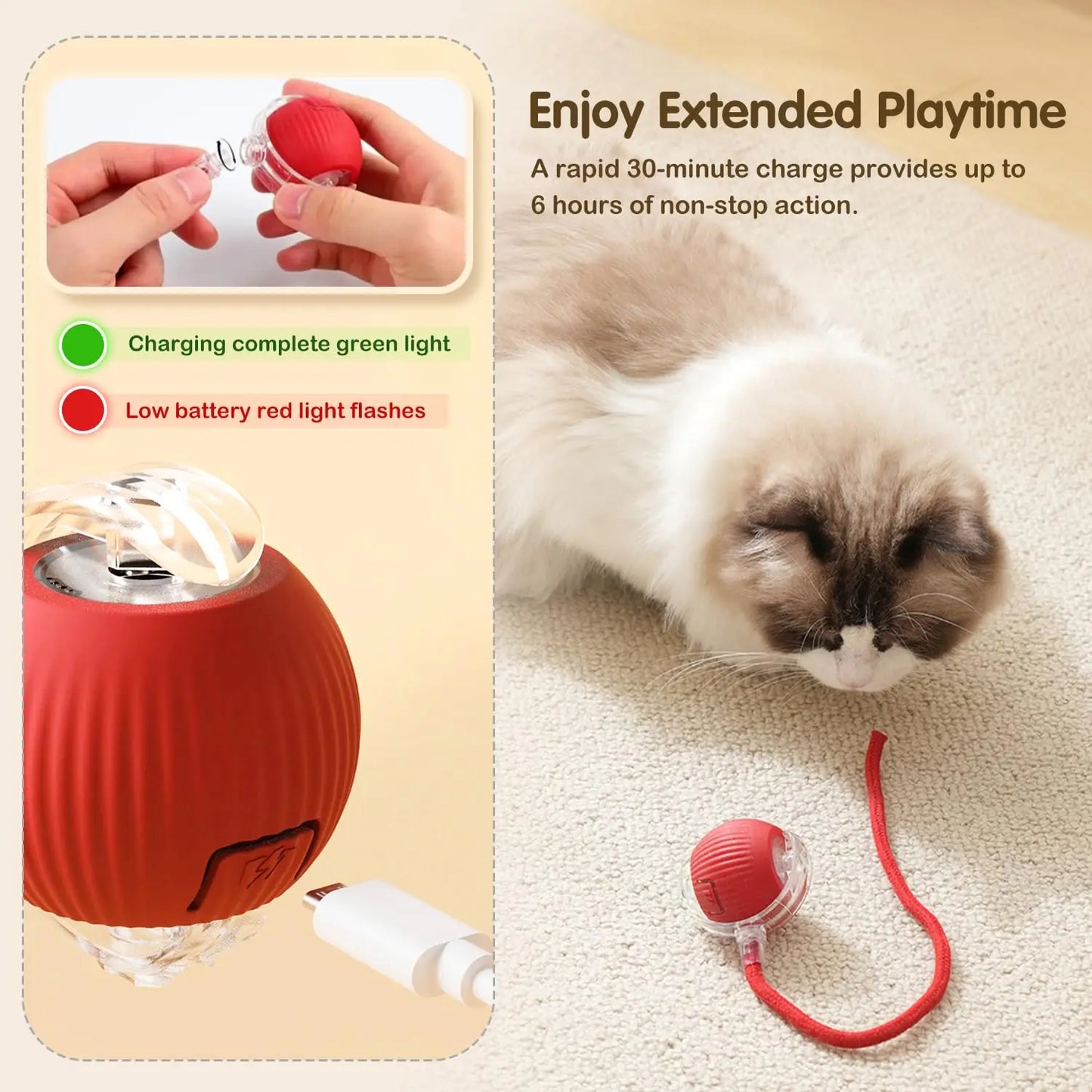 Smart Cat Interactive Ball Toy