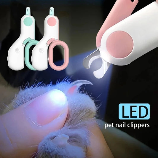 LED Pet Nail Clipper Scissors